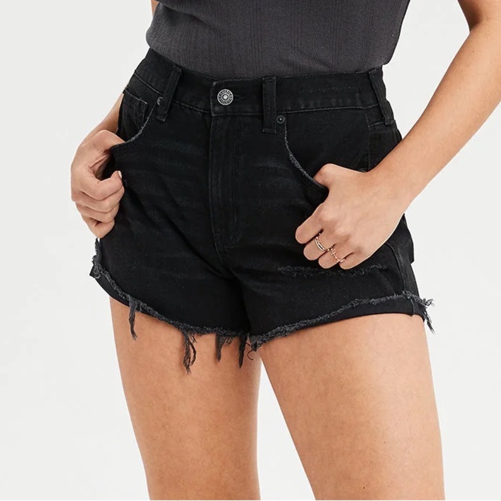 American Eagle hi rise denim shorts